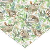 Tropisches Aquarell-Trägheits-Muster Kurzer Tischläufer (Ecke)