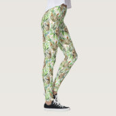 Tropisches Aquarell-Trägheits-Muster Leggings (Rechts)