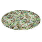 Tropisches Aquarell-Trägheits-Muster Schneidebrett (Ecke)