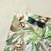 Tropisches Aquarell-Trägheits-Muster Strandtuch (Beispiel)