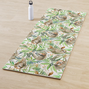 Tropisches Aquarell-Trägheits-Muster Yogamatte