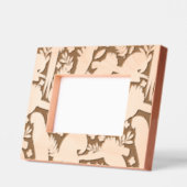 Tropisches Ara Parrot Bird und Leaf Muster Geätzte Rahmen (Links)