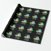Tropisches Auge Land Funny Island Pun Dark BG Geschenkpapier (Ungerollt)