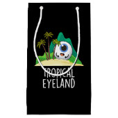 Tropisches Auge Land Funny Island Pun Dark BG Kleine Geschenktüte (Vorderseite)