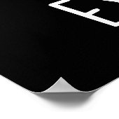 Tropisches Auge Land Funny Island Pun Dark BG Poster (Ecke)