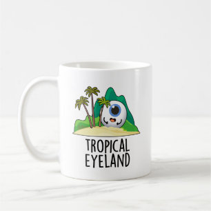 Tropisches Auge Land Funny Island Pun Kaffeetasse