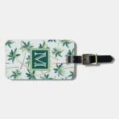 Tropisches australisches Monogramm der Gepäckanhänger (Vorderseite horizontal)