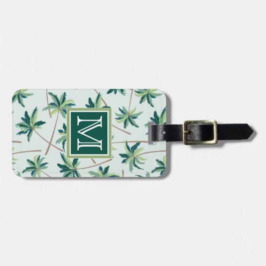 Tropisches australisches Monogramm der Gepäckanhänger (Vorderseite horizontal)