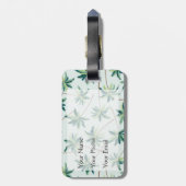 Tropisches australisches Monogramm der Gepäckanhänger (Rückseite vertikal)