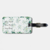 Tropisches australisches Monogramm der Gepäckanhänger (Rückseite horizontal)