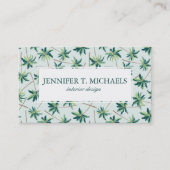 Tropisches australisches Monogramm der Visitenkarte (Vorderseite)