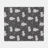 Tropisches Baby-Trägheits-Muster Fleecedecke (Vorderseite (Horizontal))