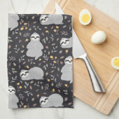 Tropisches Baby-Trägheits-Muster Geschirrtuch (Viertel Falte)