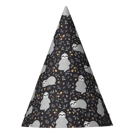 Tropisches Baby-Trägheits-Muster Partyhütchen (Vorderseite)