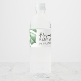 Tropisches Babydusche Wasserflasche-Etikett Wasserflaschenetikett