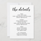 Tropisches Bachelorette Beach Party mit Ausflugsmö Einladung (Rückseite)