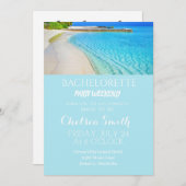 Tropisches Bachelorette Beach Party mit Ausflugsmö Einladung (Vorne/Hinten)