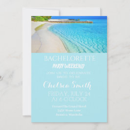 Tropisches Bachelorette Beach Party mit Ausflugsmö Einladung