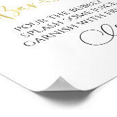 Tropisches Bachelorette Mimosa Bar Sign Poster (Ecke)