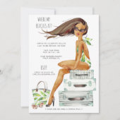 Tropisches Bachelorette Strand-Party-Wochenende Einladung (Vorderseite)