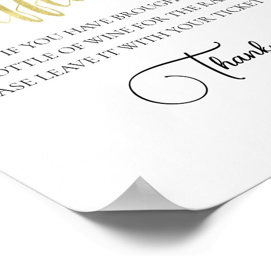 Tropisches Bachelorette Tafelschild Poster (Ecke)