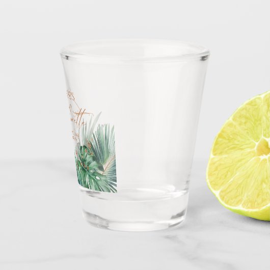 Tropisches Bachelorette Weekend Gastgeschenk Schnapsglas (Rechts)