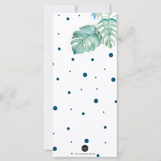 Tropisches Bachelorette Weekend Party (Rückseite)