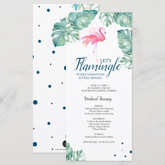 Tropisches Bachelorette Weekend Party (Vorne/Hinten)