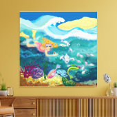 Tropisches Bad Leinwanddruck (Insitu (Wohnzimmer))