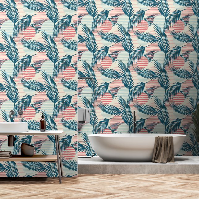 Tropisches Bad Tapete (Badezimmer)