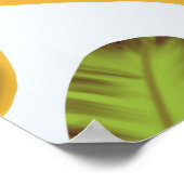 Tropisches Bananenleaf Muster Poster (Ecke)