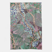 Tropisches Batik-Tier-Glitter-Glam 2 Geschirrtuch (Vertikal)