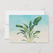 Tropisches Beach Baby an Bord Surf-Babydusche Dankeskarte (Rückseite)