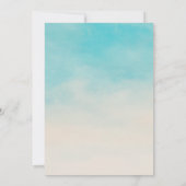 Tropisches Beach Baby an Bord Surf-Babydusche Einladung (Rückseite)