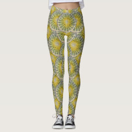 Tropisches Bereich-Kaktus-Foto-Muster Leggings