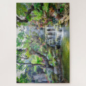Tropisches Bergwald Wasserfall Thailand Puzzle (Vertikal)