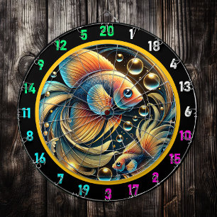 Tropisches Betta Splash Dartboard Design Dartscheibe