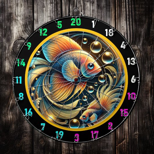 Tropisches Betta Splash Dartboard Design Dartscheibe