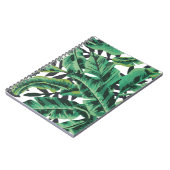 Tropisches bezauberndes Bananen-Blatt-Muster Notizblock (Linke Seite)