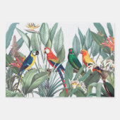 TROPISCHES BIRD LANDSCAPE Wrapping Paper Set Geschenkpapier Set (Vorderseite 3)