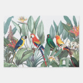 TROPISCHES BIRD LANDSCAPE Wrapping Paper Set Geschenkpapier Set (Vorderseite)