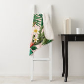 Tropisches Blatt, Blume, Fruchtmuster. Sherpadecke (Beispiel)
