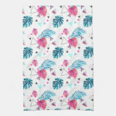 Tropisches Blatt-Dreieck-Muster Handtuch (Vertikal)