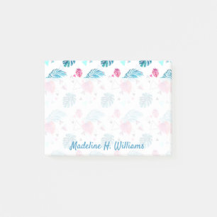 Tropisches Blatt-Dreieck-Muster Post-it Klebezettel