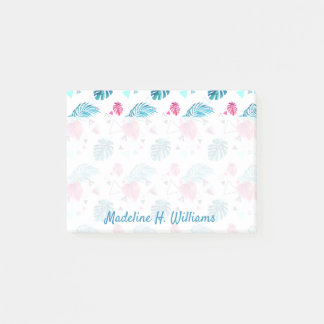 Tropisches Blatt-Dreieck-Muster Post-it Klebezettel