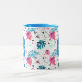 Tropisches Blatt-Dreieck-Muster Tasse (Zentrum)