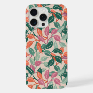 Tropisches Blatt Korallen Grün Botanisch Stylisch iPhone 15 Pro Max Hülle