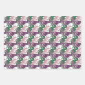 Tropisches Blatt Monstera Lila Grün Dschungel (Vorderseite 3)