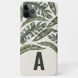 Tropisches Blatt und personalisierter botanischer  Case-Mate iPhone Hülle