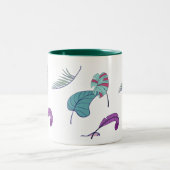 Tropisches Blätter Design Kaffeetasse (Mittel)